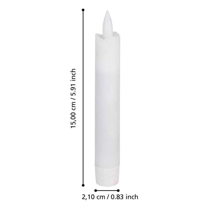 Eglo - SET 2x LED Candle LED/1xAAA 15 cm wit