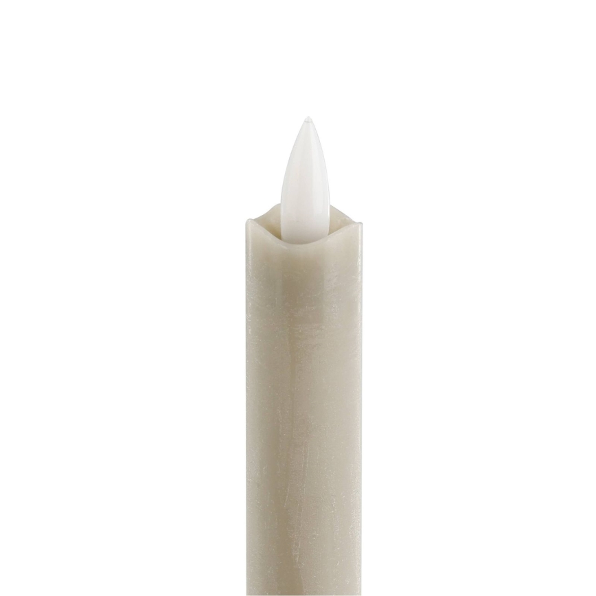 Eglo - SET 2x LED Candle LED/1xAAA 24,5 cm beige