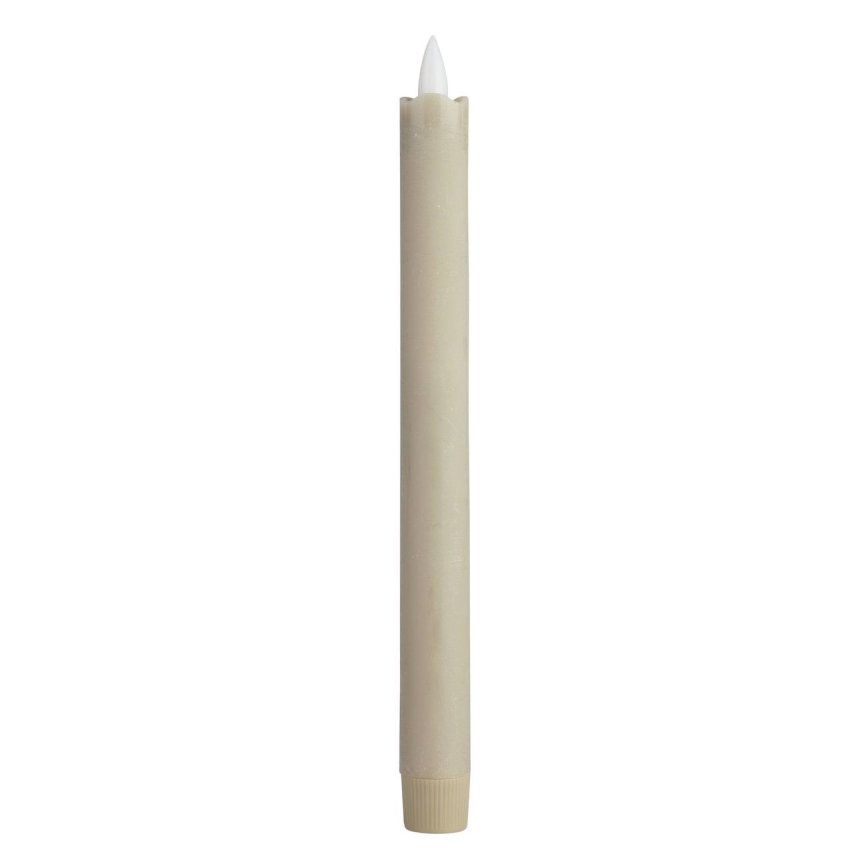 Eglo - SET 2x LED Candle LED/1xAAA 24,5 cm beige
