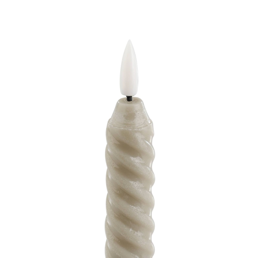 Eglo - SET 2x LED-kaars LED/1xAAA 24,5 cm beige