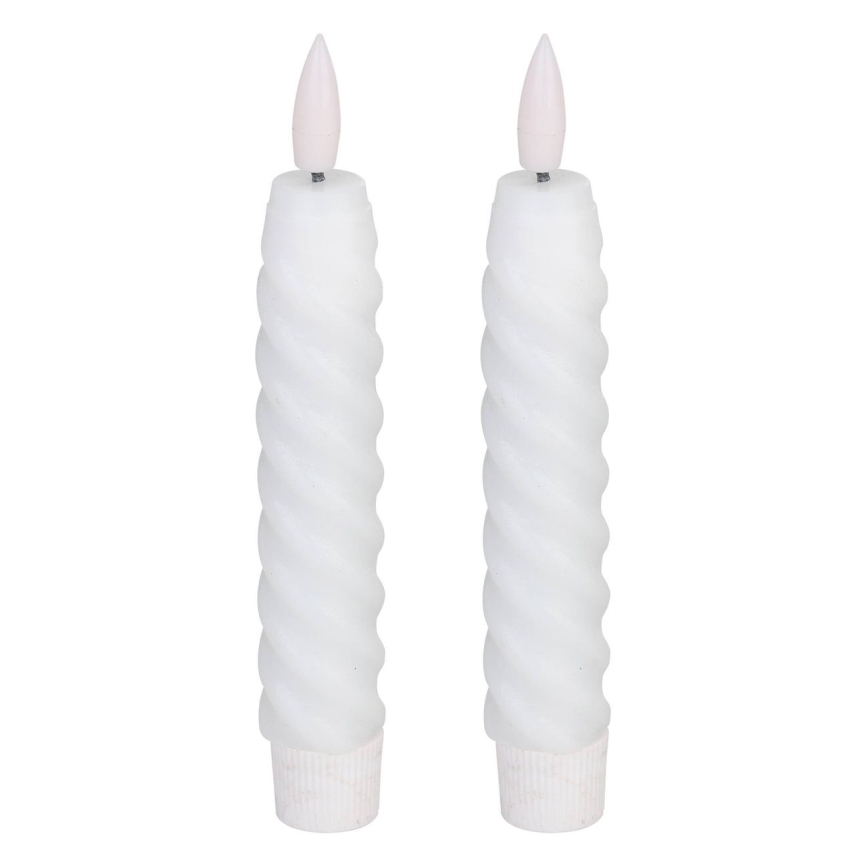 Eglo - SET 2x LED Candle LED/1xAAA 15 cm wit