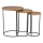 Eglo 424053 - Set van 3 bijzettafels TOWADA, bruin/zwart