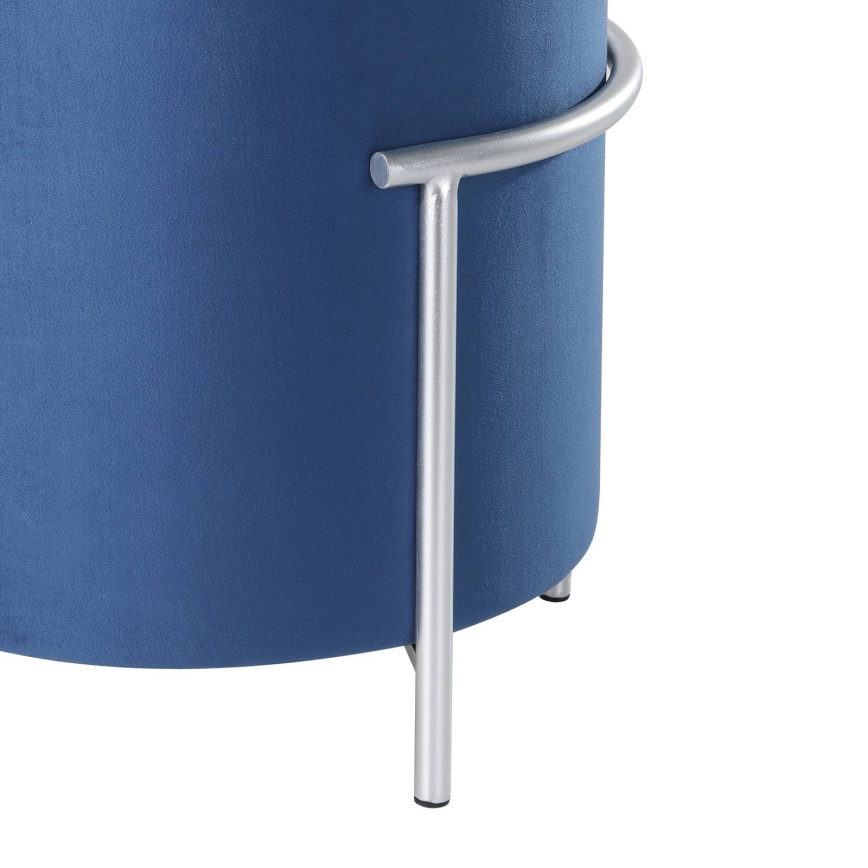 Eglo - Tabouret 46x41 cm bleu/chrome