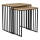Eglo 424143 - Lot de 2 tables d'appoint TOZAWA, marron/noir