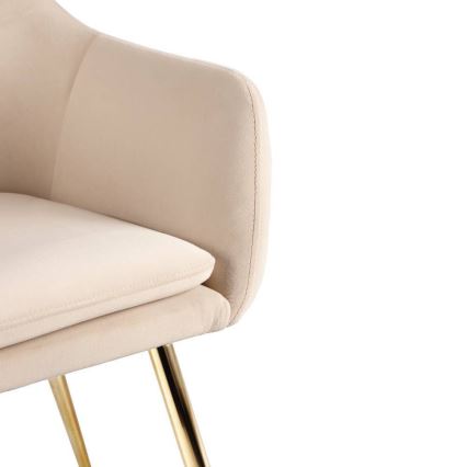 Eglo 424949 - Chaise de salle à manger APALIT 87,5 x 57,5 cm crème/dorée