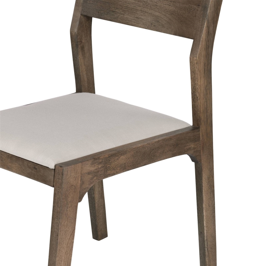 Eglo - Chaise de salle à manger 84x55 cm marron/crème