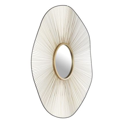Eglo - Wandspiegel Ø 76 cm goud/zwart