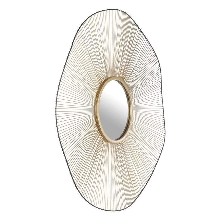 Eglo - Wandspiegel Ø 76 cm goud/zwart