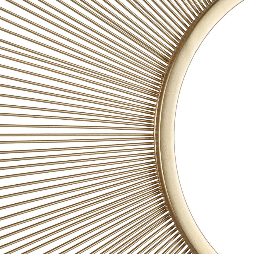 Eglo - Wandspiegel Ø 76 cm goud/zwart