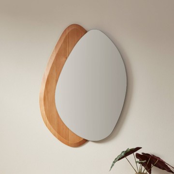 Eglo 425049 - Miroir mural LIOMA 68x48 cm sapin/beige