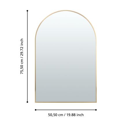 Eglo 425057 - Miroir mural AMBERY 75,5x50,5 cm doré