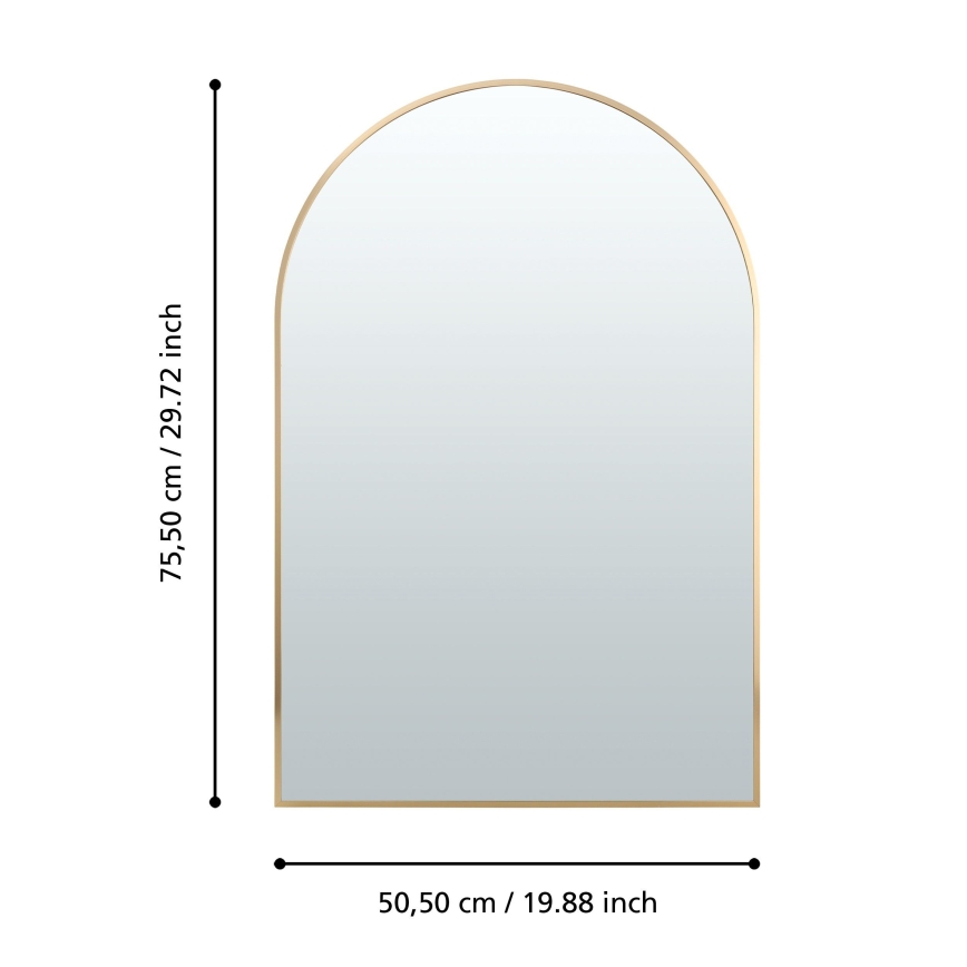 Eglo 425057 - Miroir mural AMBERY 75,5x50,5 cm doré