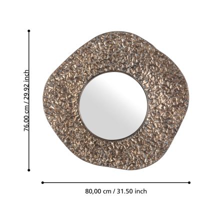 Eglo 425073 - Wandspiegel TOAMASINA 76x80 cm bronskleurig
