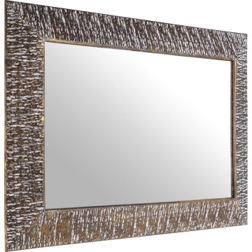 Eglo 425076 - Miroir mural TOAMASINA 100 x 70,5 cm, finition bronze