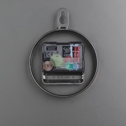 Eglo - Wand klok 1xAA diameter 30 cm zwart