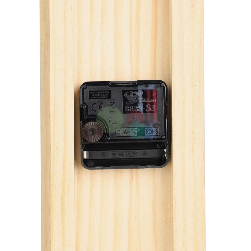 Eglo - Wand klok 1xAA 56x40 cm hout/metaal - FSC gecertificeerd