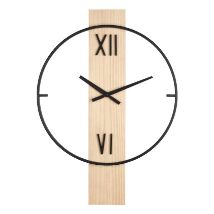 Eglo - Wand klok 1xAA 56x40 cm hout/metaal - FSC gecertificeerd