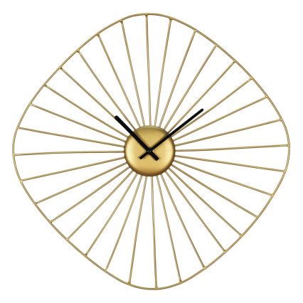 Eglo - Wand klok 1xAA 50x50 cm goud
