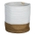 Eglo 426501 - Decoratieve mand TOYAMA 40x35 cm wit/beige