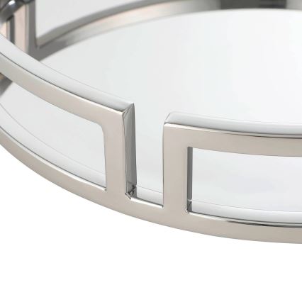 Eglo - Decoratief dienblad diameter 38 cm glanzend chroom
