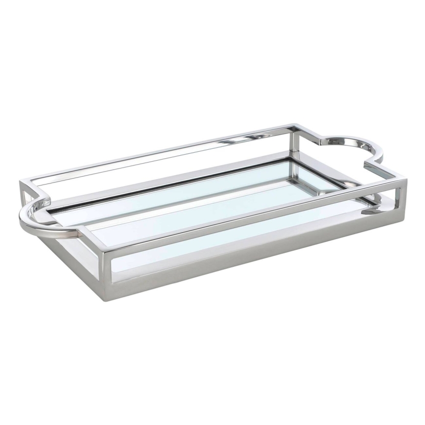 Eglo - Decoratief dienblad 23x45 cm glanzend chroom