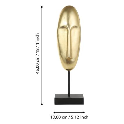 Eglo 427077 - Decoratie GIFU 46 x 13 cm goud/zwart