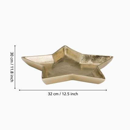 Eglo 427424 - AMBOLOSY decoratief dienblad 30x32 cm, goudkleurig