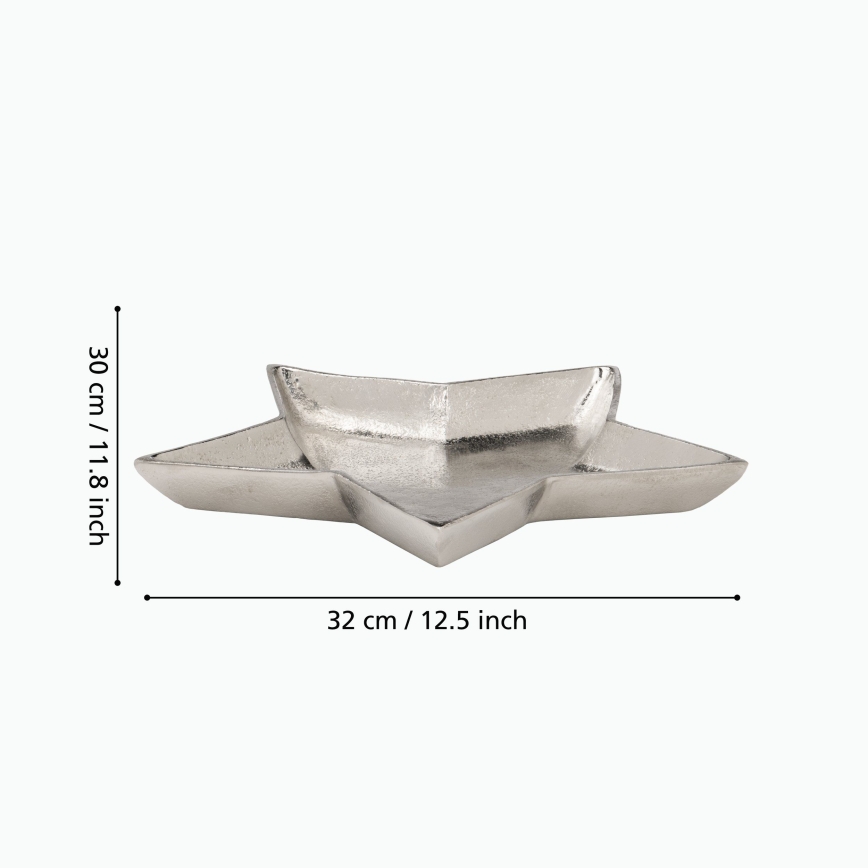 Eglo 427425 - Decoratief dienblad AMBOLOSY 30 x 32 cm zilver