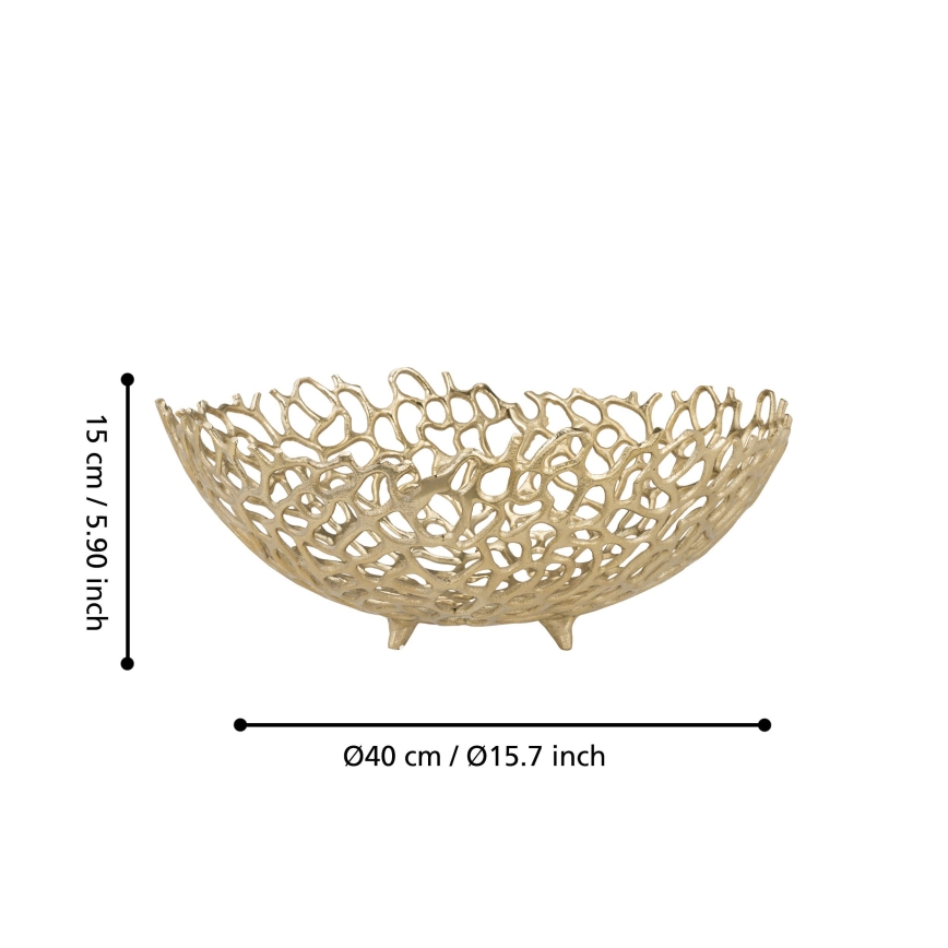 Eglo 427496 - Coupe décorative KIMITSU Ø 40 cm dorée