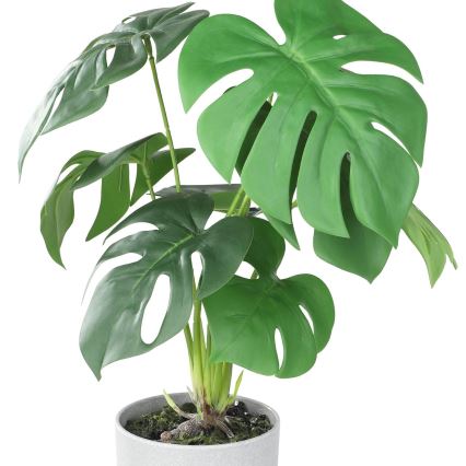 Eglo - Plante artificielle dans un pot de fleurs 42x30 cm monstera