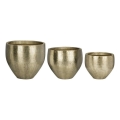 Eglo 428094 - set van 3 metalen vazen OKAYAMA 92x86 cm goudkleurig