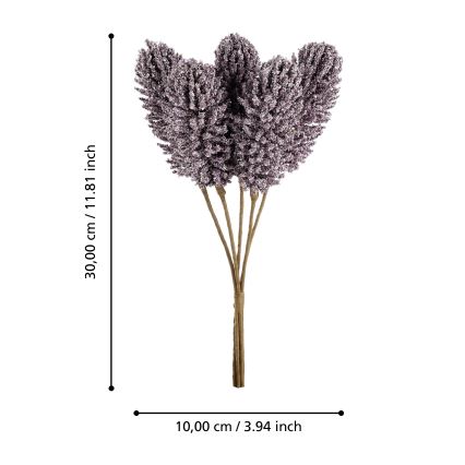 Eglo - Kunstbloem 30 cm paars