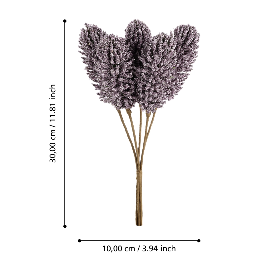 Eglo - Kunstbloem 30 cm paars