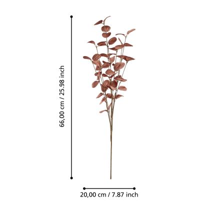 Eglo - Fleur artificielle 66 cm rouge