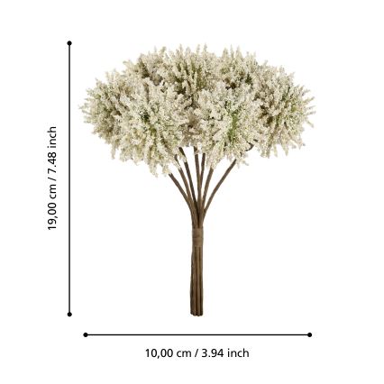 Eglo - Kunstbloem 19 cm geel