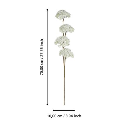 Eglo - Kunstbloem 70 cm wit