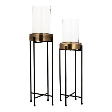 Eglo 428257 - Set van 2 kandelaars IBUSUKI, goud/zwart