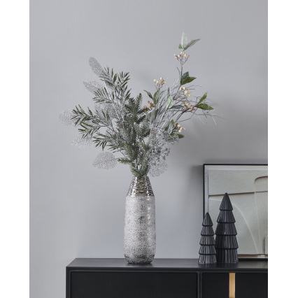 Eglo - Kunstbloem 87,5 cm zilver