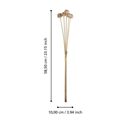 Eglo - Kunstbloem 58,5 cm goud