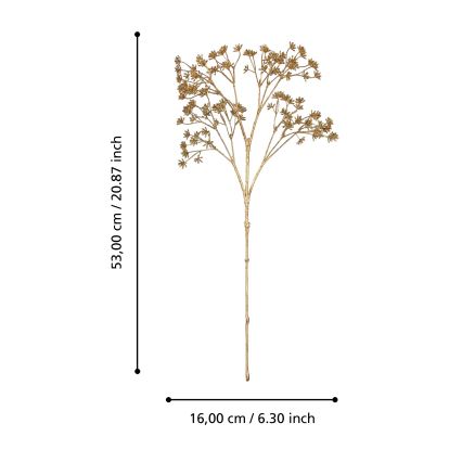 Eglo - Kunstbloem 53 cm goud