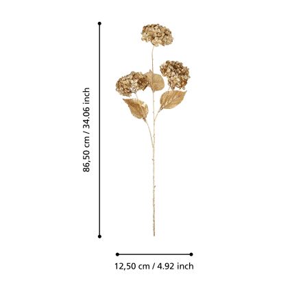 Eglo - Kunstbloem  86,5 cm goud