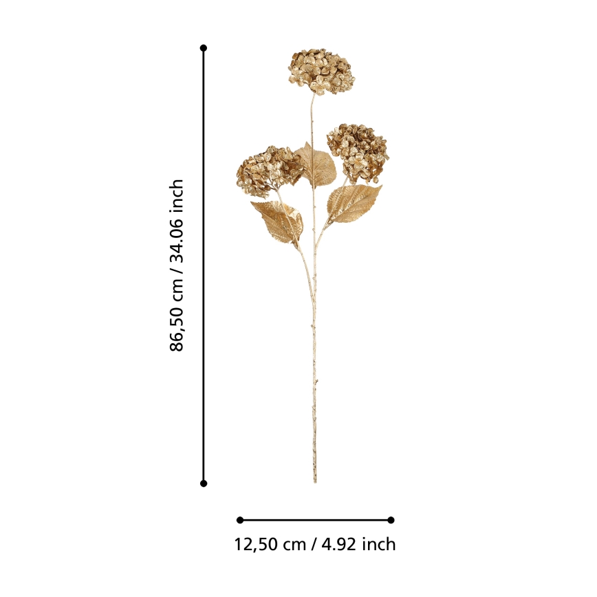 Eglo - Kunstbloem  86,5 cm goud