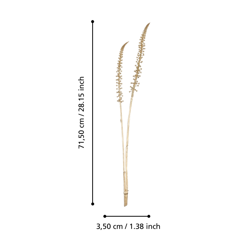 Eglo - Fleur artificielle 71,5 cm doré