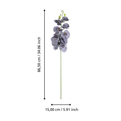 Eglo - Fleur artificielle 86,5 cm violet