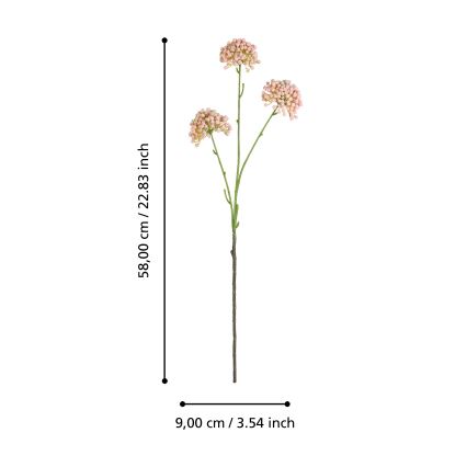 Eglo - Kunstbloem 58 cm roze