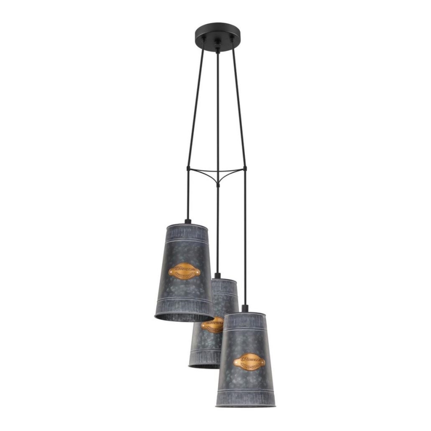 Eglo 43108 - Suspension fil HONEYBOURNE 3xE27/60W/230V