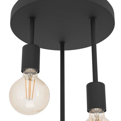 Eglo - Hanglamp met vaste pendel 3xE27/60W/230V