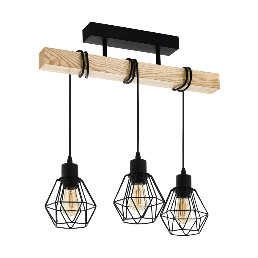 Eglo - Plafonnier TOWNSHEND 3xE27/60W/230V pin
