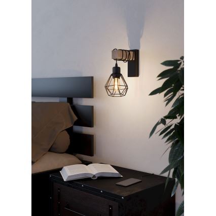 Eglo - Wandlamp 1x E27 / 60W / 230V