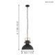 Eglo - Hanglamp aan ketting 1x E27 / 28W / 230V
